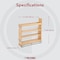 Rev-A-Shelf Maple Veneer, Light Brown, 6 in W, 19.39 in H, 21.59 in D, 21.65 in L, Light Brown 448-BDDSC-5C - alternate 5